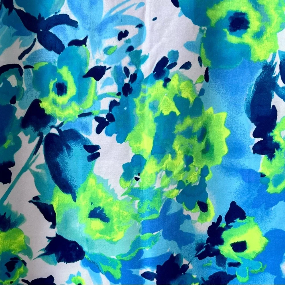 ⭐️ NWT Agnes & Dora Pull On Pencil Skirt Fun & Vibrant Blue Green Size XXL